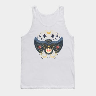 Celestial Blue Mothman with Red Eyes Tank Top